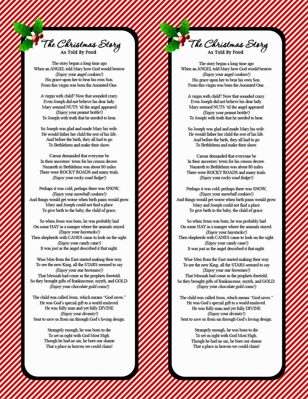 Christmas Story Printable