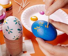 Toothpick Decorated Eggs