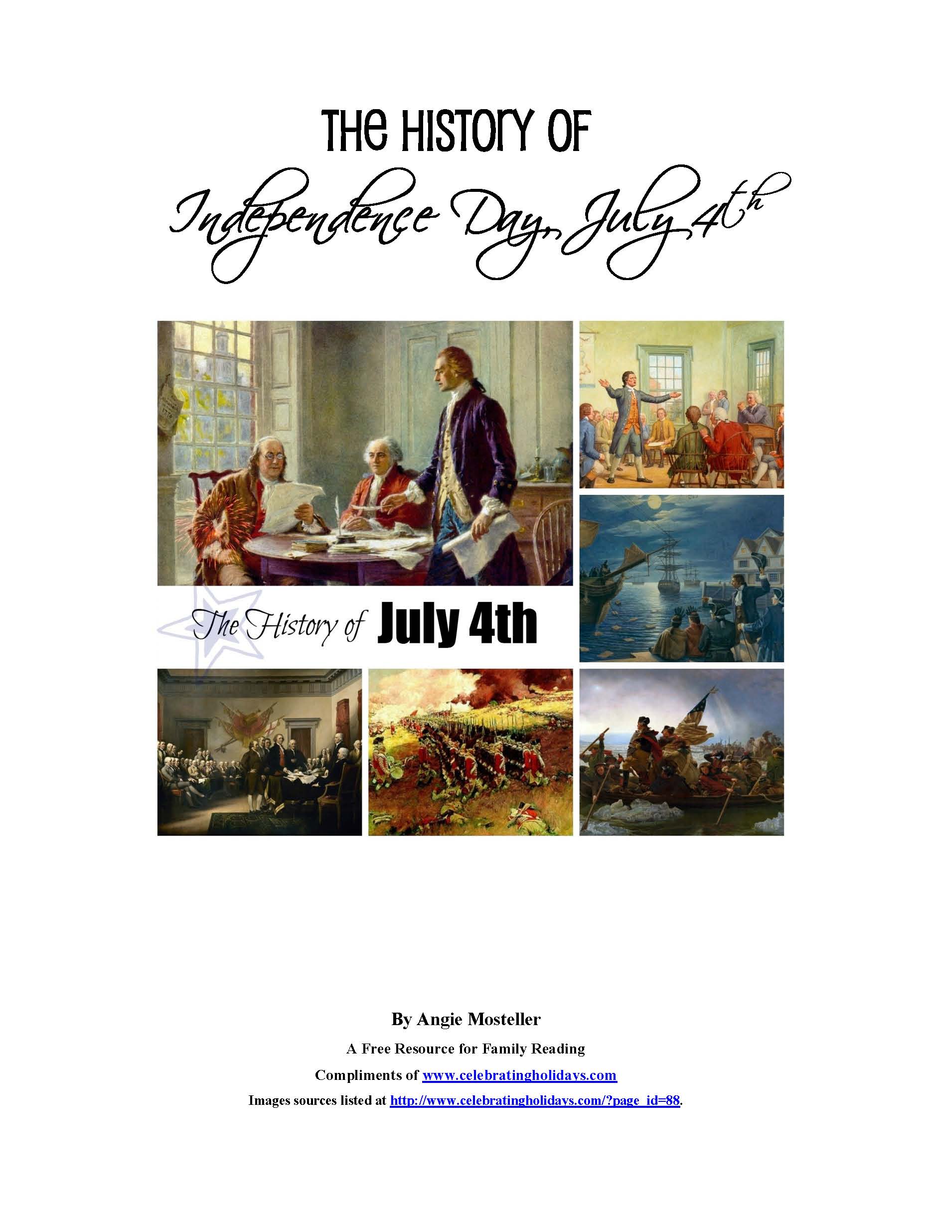 July 4th History Freebie | Celebrating Holidays